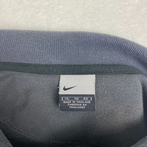 Nike Polo Shirt Mens Extra Large Gray Logo Short Sleeve Golf Casual - Picture 6 of 9